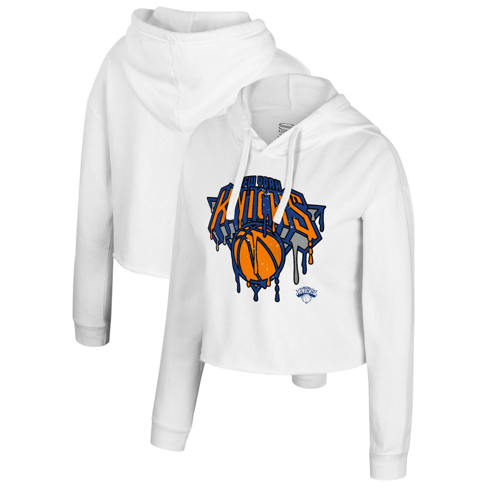 New York Knicks Stadium Essentials Women's Ice Cream Cropped Hoodie Discount
