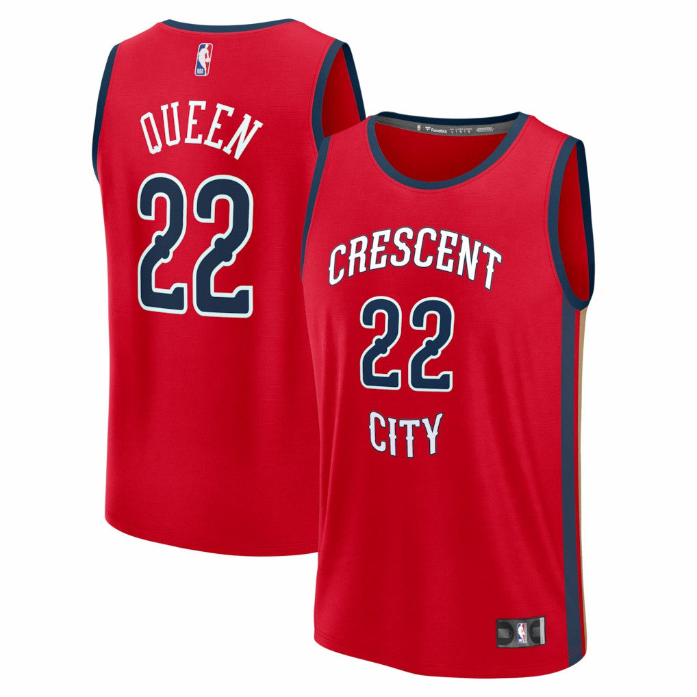 Derik Queen New Orleans Pelicans Fast Break Replica Player Jersey Discount