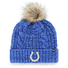 Indianapolis Colts 47 brand '47 Women's Meeko Cuffed Knit Hat with Pom