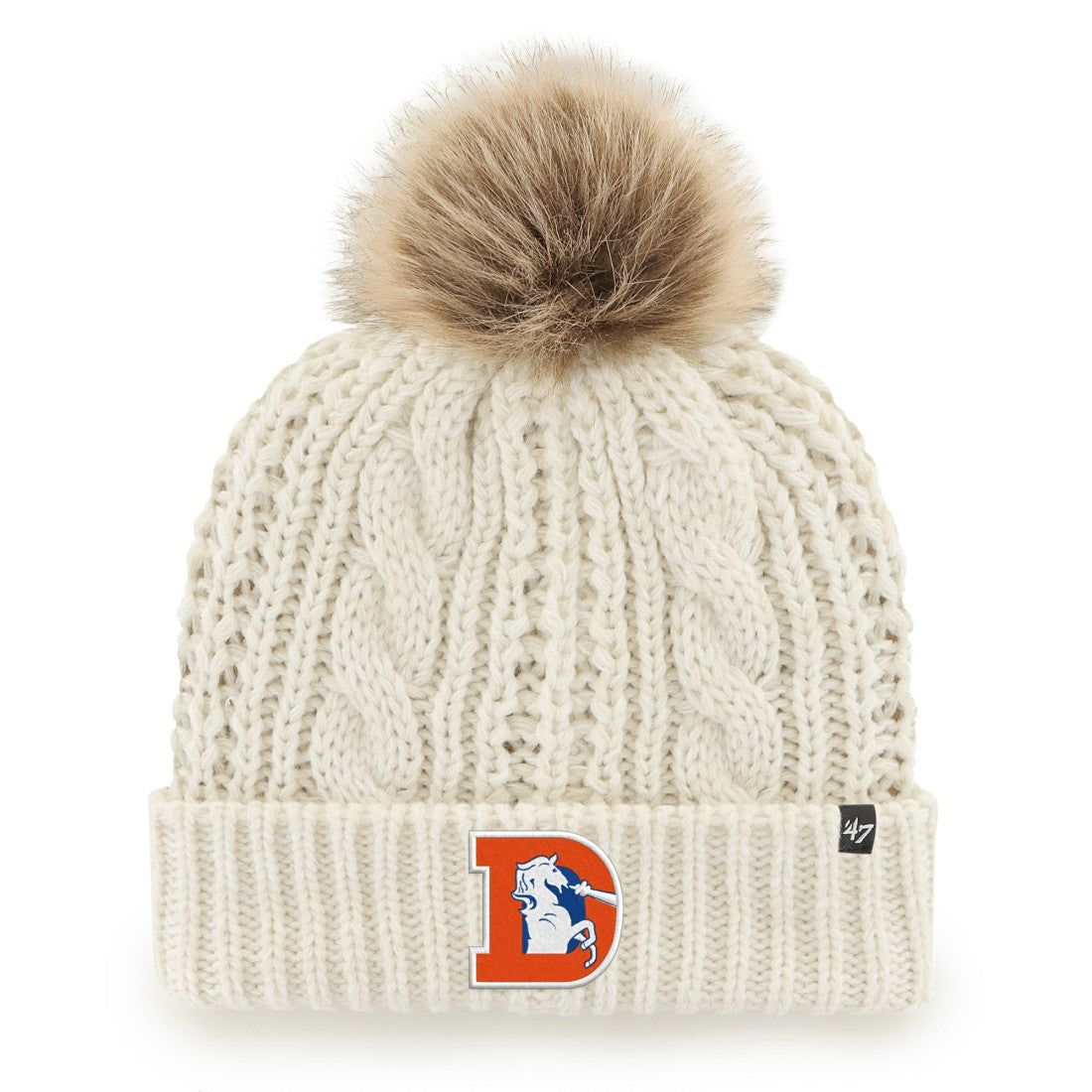 Denver Broncos 47 brand '47 Women's Meeko Cuffed Knit Hat with Pom