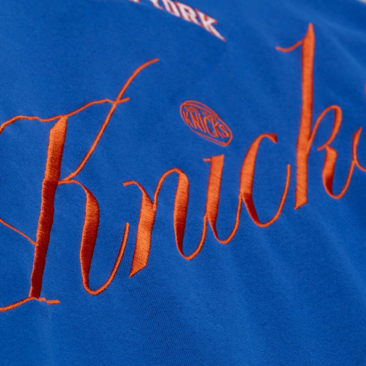 New York Knicks Women's Hardwood Classics Script Lightweight Sweatshirt On Sale