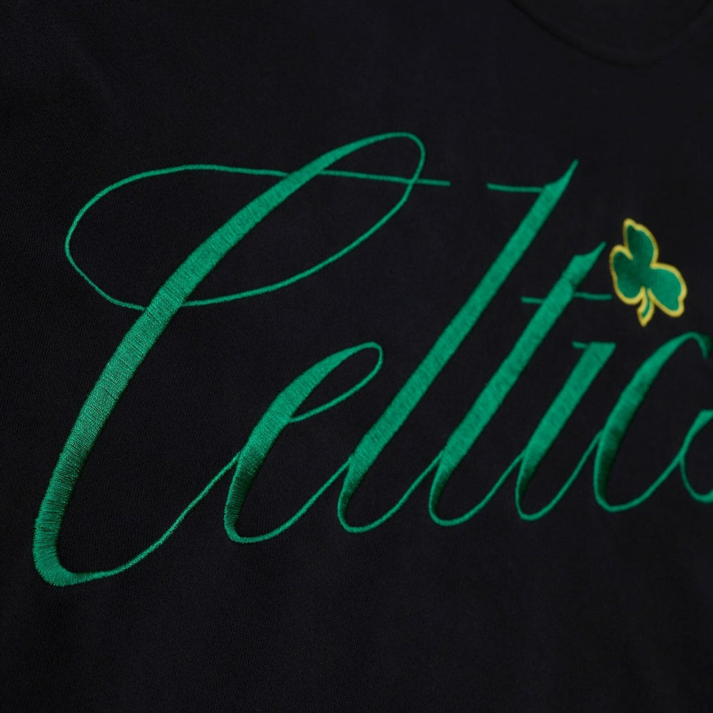 Boston Celtics Women's Hardwood Classics Script Lightweight Sweatshirt New