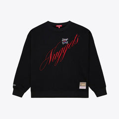 Denver Nuggets Women's Hardwood Classics Script Lightweight Sweatshirt sale On Sale