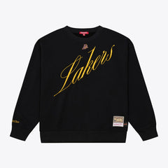 Los Angeles Lakers Women's Hardwood Classics Script Lightweight Sweatshirt Discount