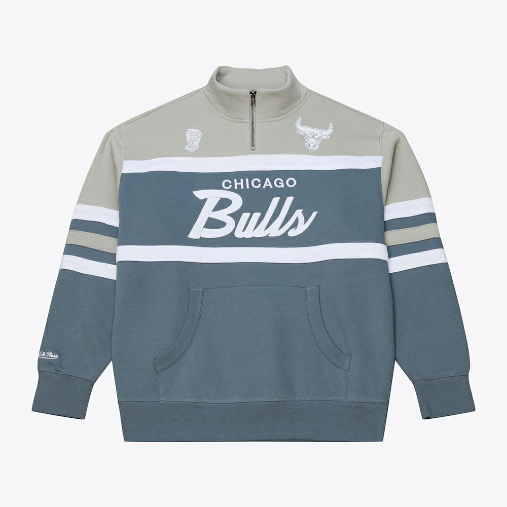 Chicago Bulls Thunderstorm Head Coach Quarter-Zip Jacket New