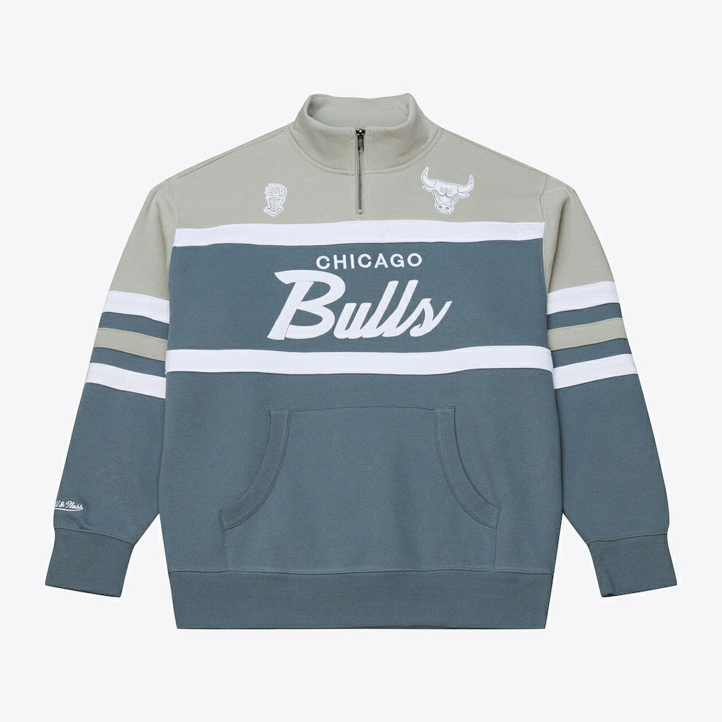 Chicago Bulls Thunderstorm Head Coach Quarter-Zip Jacket New