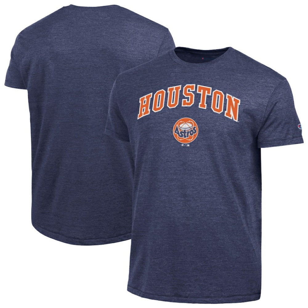 Houston Astros Champion Cooperstown Wordmark Lockup Tri-Blend T-Shirt | MLB Online