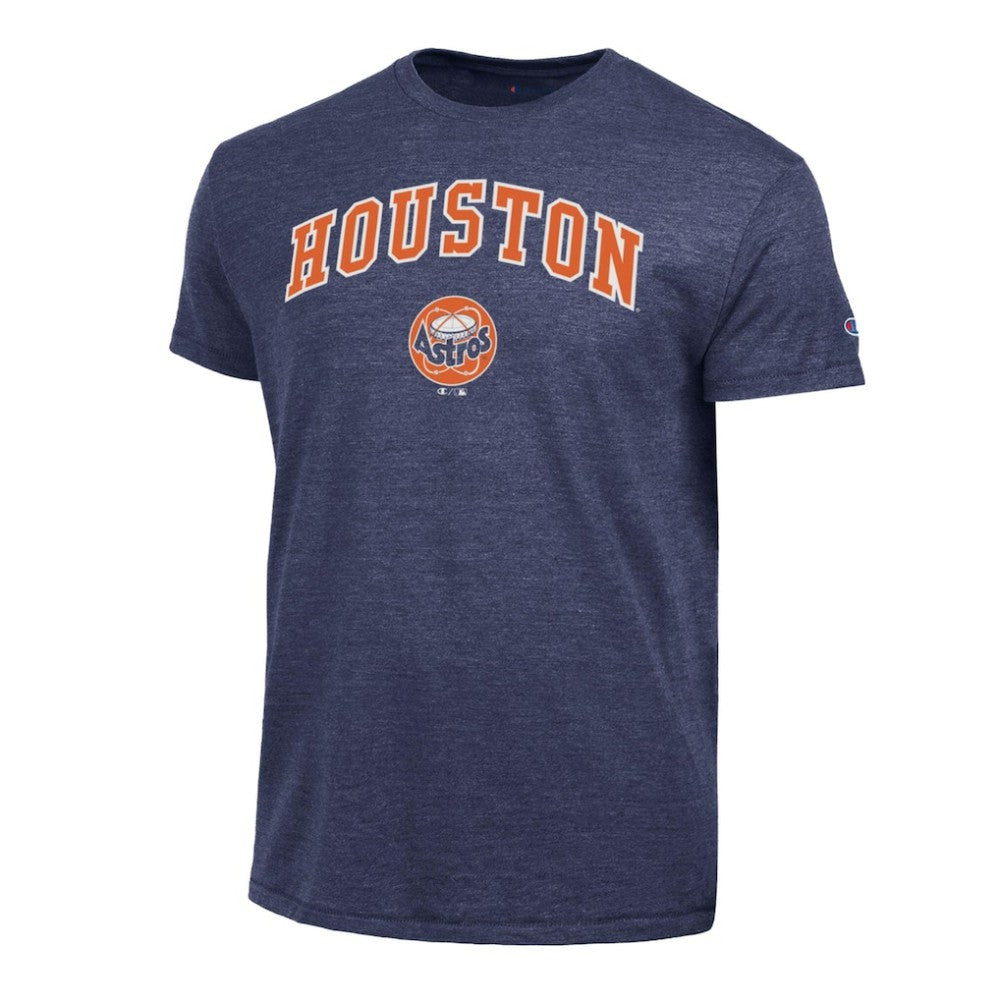 Houston Astros Champion Cooperstown Wordmark Lockup Tri-Blend T-Shirt | MLB Online