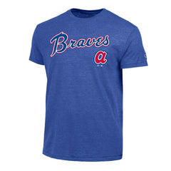 Atlanta Braves Champion Cooperstown Wordmark Lockup Tri-Blend T-Shirt | MLB Discount