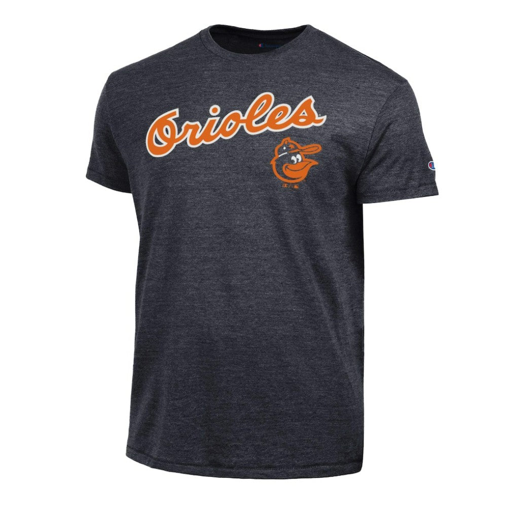 Baltimore Orioles Champion Cooperstown Wordmark Lockup Tri-Blend T-Shirt | MLB For sale