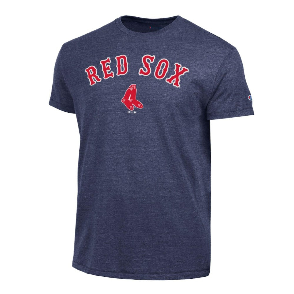 Boston Red Sox Champion Cooperstown Wordmark Lockup Tri-Blend T-Shirt | MLB On Sale