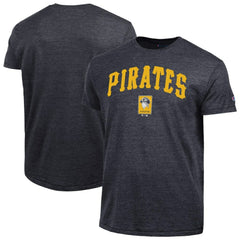 Pittsburgh Pirates Champion Cooperstown Wordmark Lockup Tri-Blend T-Shirt | MLB Discount