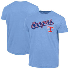 Texas Rangers Champion Cooperstown Wordmark Lockup Tri-Blend T-Shirt | MLB Sale