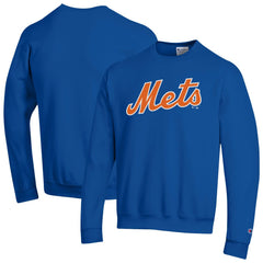 New York Mets Champion Powerblend Wordmark Sweatshirt | MLB For sale