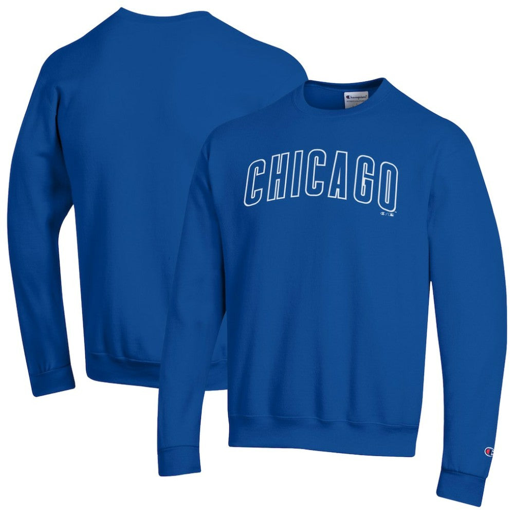 Chicago Cubs Champion Powerblend Wordmark Sweatshirt | MLB New