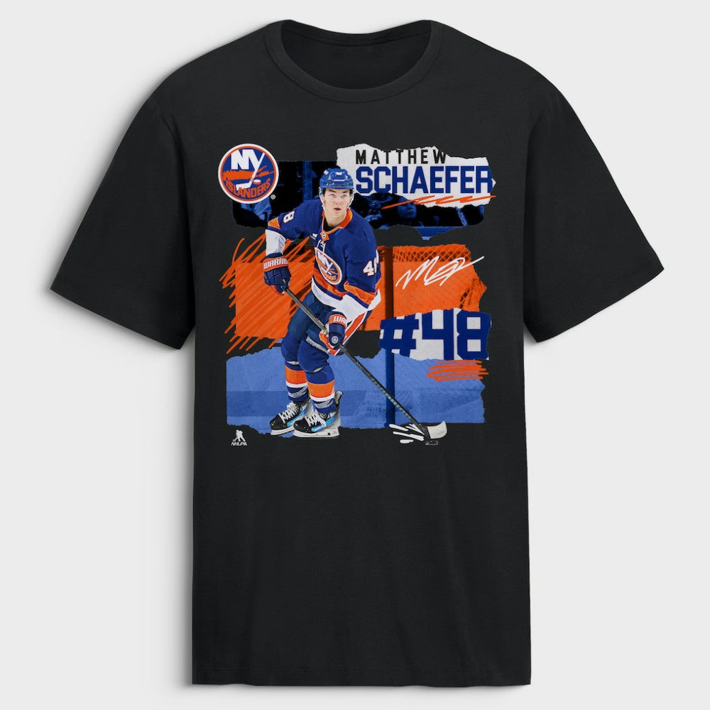 Matthew Schaefer New York Islanders Fresh Ice T-Shirt For Sale