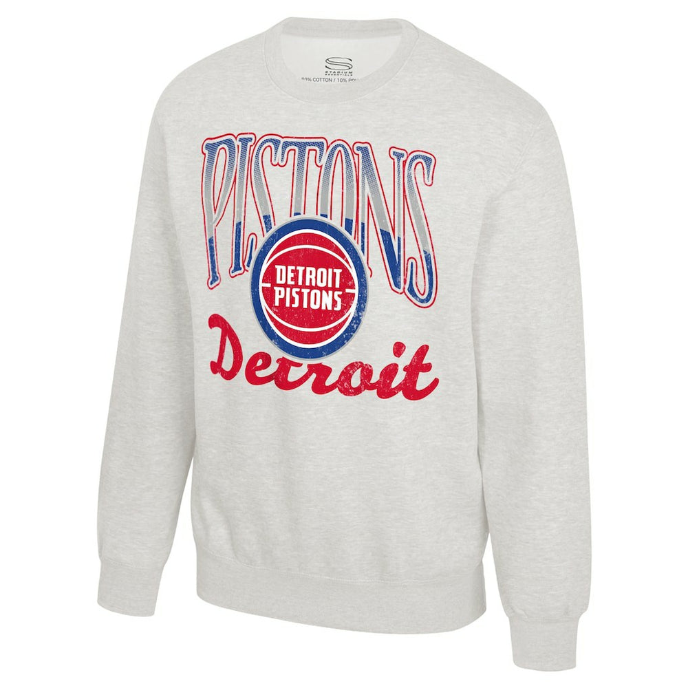 Detroit Pistons Stadium Essentials Unisex Sky High Fleece Sweatshirt sale Discount