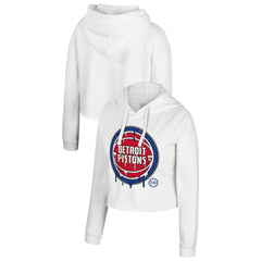 Detroit Pistons Stadium Essentials Women's Ice Cream Cropped Hoodie sale Discount