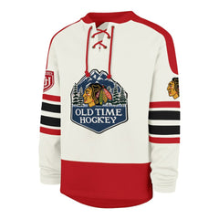 Chicago Blackhawks '47 Pond Hockey Trio Eternal Lacer Sweatshirt On Sale