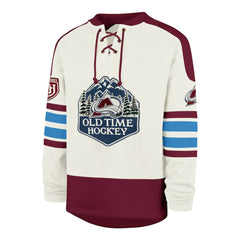 Colorado Avalanche '47 Pond Hockey Trio Eternal Lacer Sweatshirt On Sale