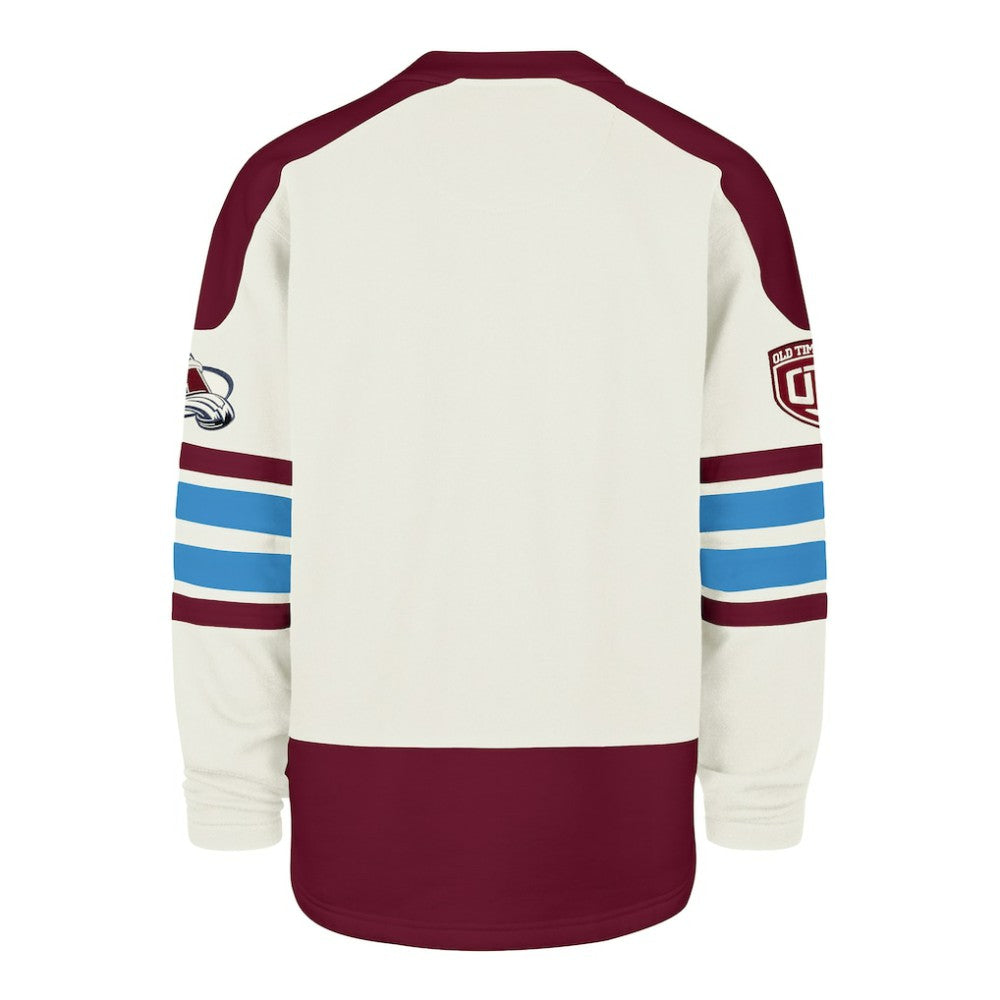 Colorado Avalanche '47 Pond Hockey Trio Eternal Lacer Sweatshirt On Sale