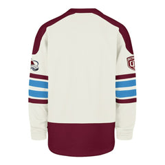 Colorado Avalanche '47 Pond Hockey Trio Eternal Lacer Sweatshirt On Sale