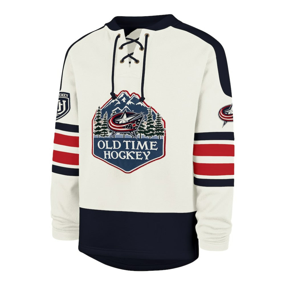 Columbus Blue Jackets '47 Pond Hockey Trio Eternal Lacer Sweatshirt Sale