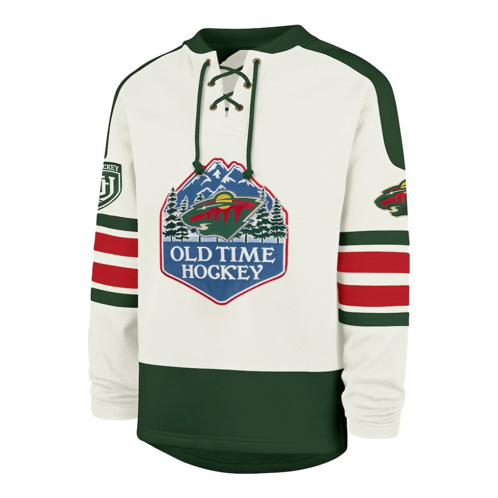 Minnesota Wild '47 Pond Hockey Trio Eternal Lacer Sweatshirt Sale