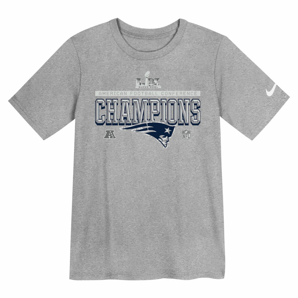 New England Patriots Nike Preschool 2025 AFC Champions Locker Room Trophy Collection T-Shirt
