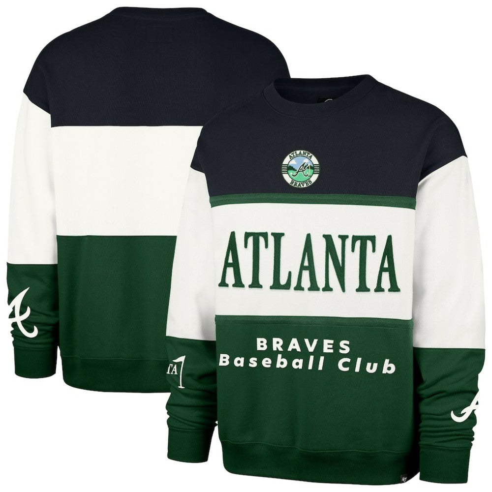 Atlanta Braves '47 Tee Up Maximalist Fleece Sweatshirt | MLB Outlet