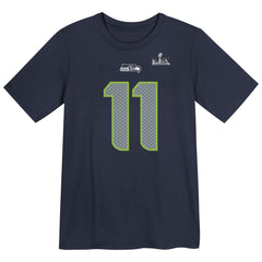 Seattle Seahawks Nike Jaxon Smith-Njigba  Preschool Super Bowl LX Patch Name & Number T-Shirt