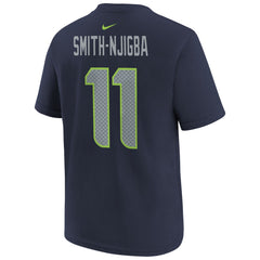Seattle Seahawks Nike Jaxon Smith-Njigba  Youth Super Bowl LX Patch Name & Number T-Shirt