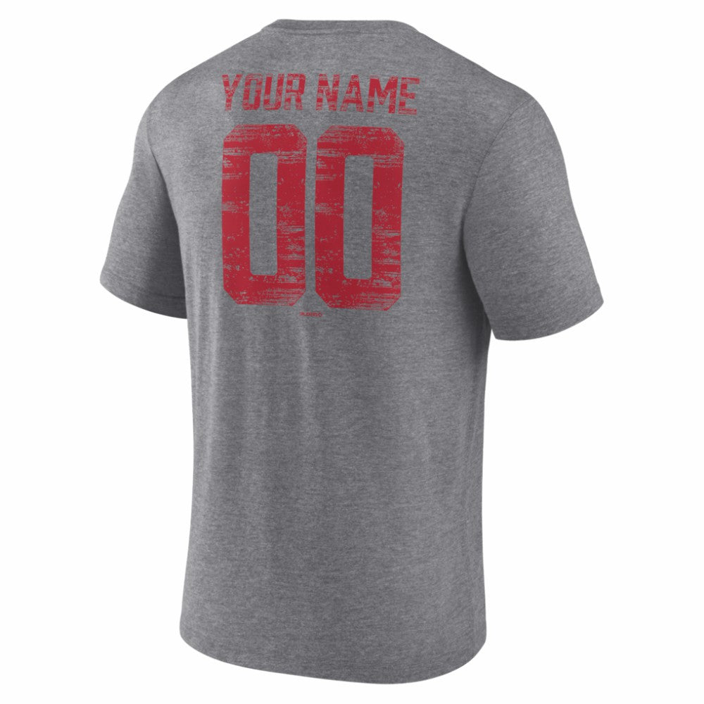 Arizona Diamondbacks Heritage Personalized Any Name & Number Tri-Blend T-Shirt | MLB Outlet