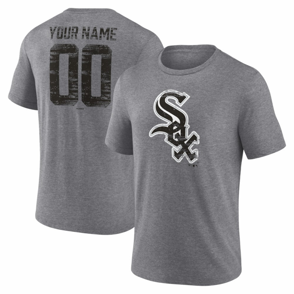 Chicago White Sox Heritage Personalized Any Name & Number Tri-Blend T-Shirt | MLB On Sale