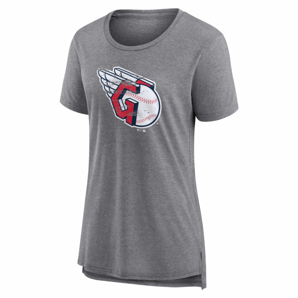 Cleveland Guardians Women's Heritage Personalized Any Name & Number Tri-Blend T-Shirt | MLB Shop