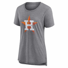 Houston Astros Women's Heritage Personalized Any Name & Number Tri-Blend T-Shirt | MLB US