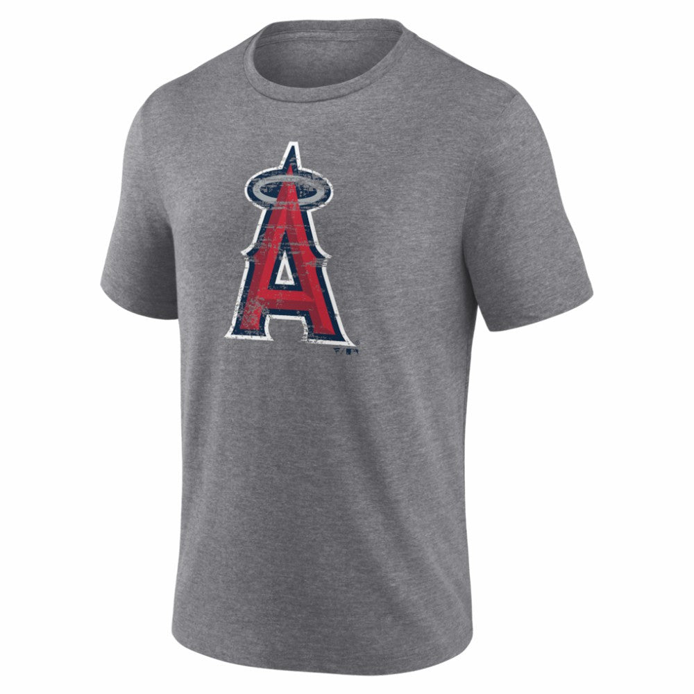 Los Angeles Angels Heritage Personalized Any Name & Number Tri-Blend T-Shirt | MLB Sale