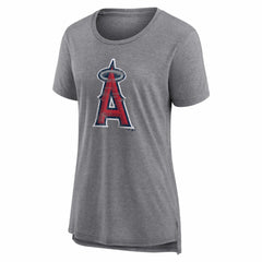 Los Angeles Angels Women's Heritage Personalized Any Name & Number Tri-Blend T-Shirt | MLB New