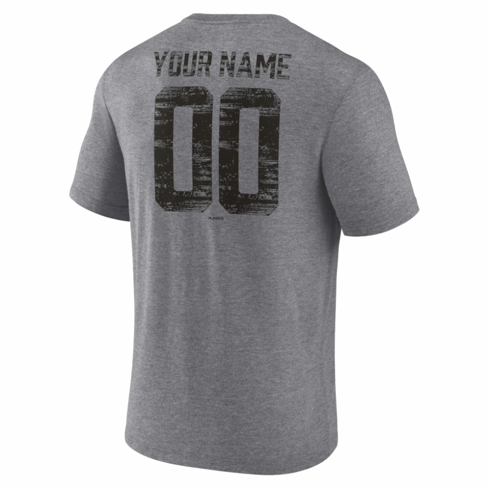 Miami Marlins Heritage Personalized Any Name & Number Tri-Blend T-Shirt | MLB Online