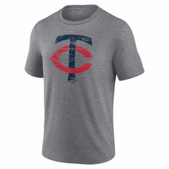 Minnesota Twins Heritage Personalized Any Name & Number Tri-Blend T-Shirt | MLB Online