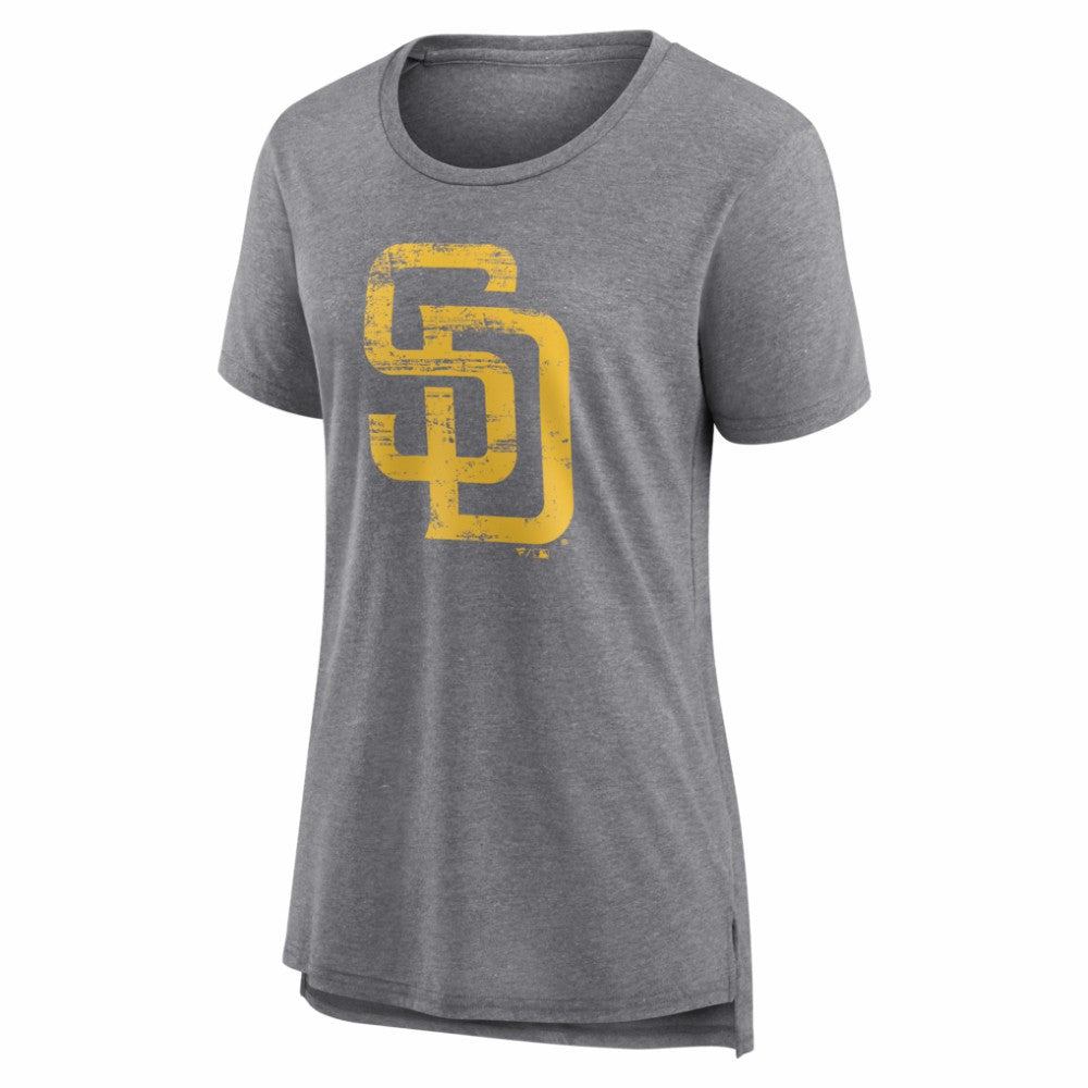 San Diego Padres Women's Heritage Personalized Any Name & Number Tri-Blend T-Shirt | MLB Discount