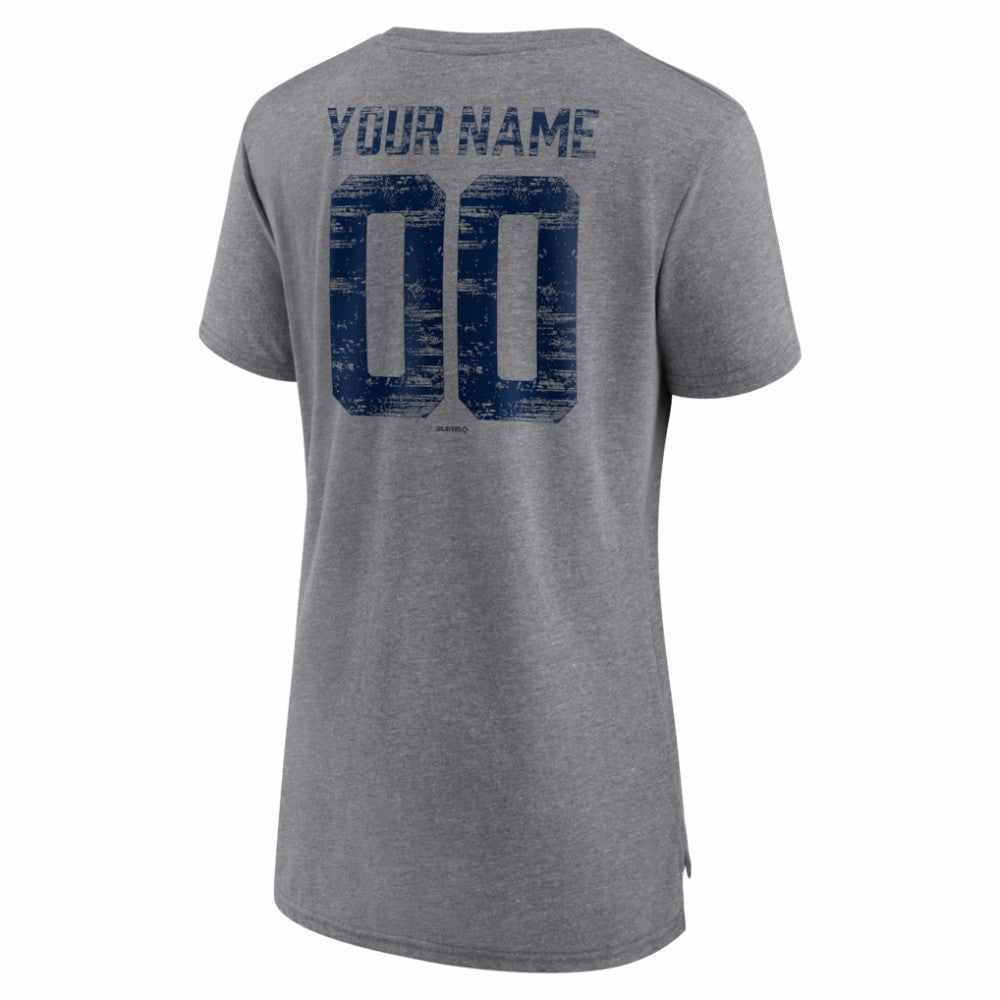 Washington Nationals Women's Heritage Personalized Any Name & Number Tri-Blend T-Shirt | MLB Near me