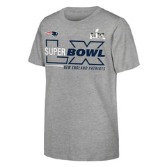 New England Patriots Fanatics Youth Super Bowl LX Roster T-Shirt