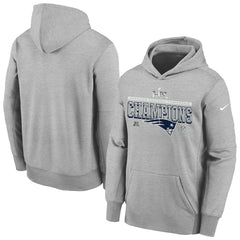 New England Patriots Nike Youth 2025 AFC Champions Locker Room Trophy Collection Authentic Hoodie