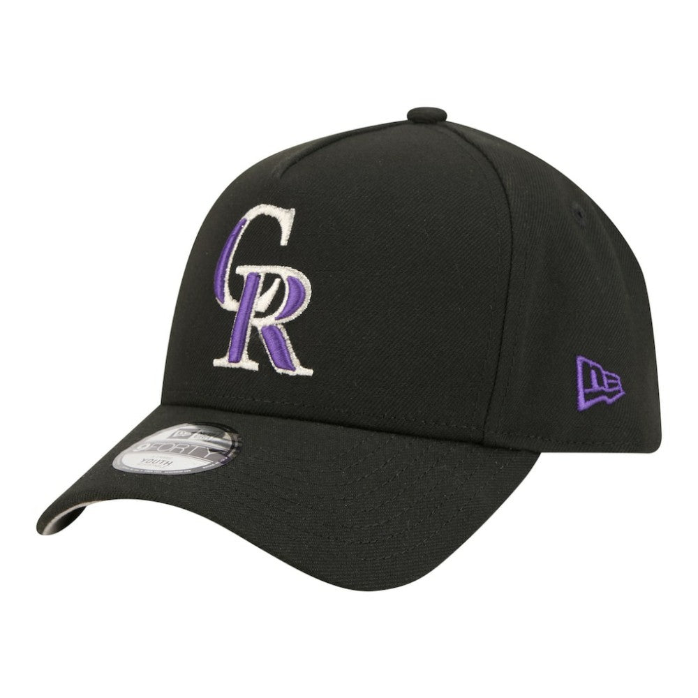 Colorado Rockies New Era Youth 9FORTY A-Frame Adjustable Hat | MLB Shop