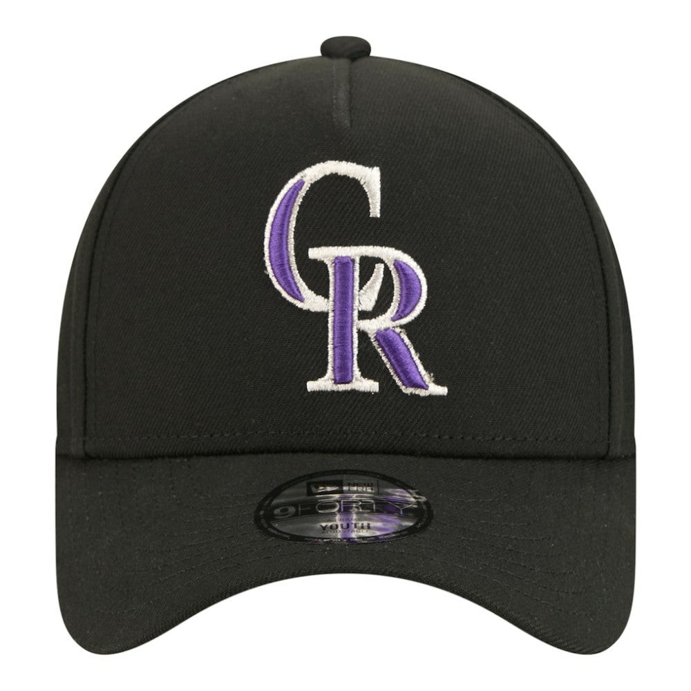Colorado Rockies New Era Youth 9FORTY A-Frame Adjustable Hat | MLB Shop