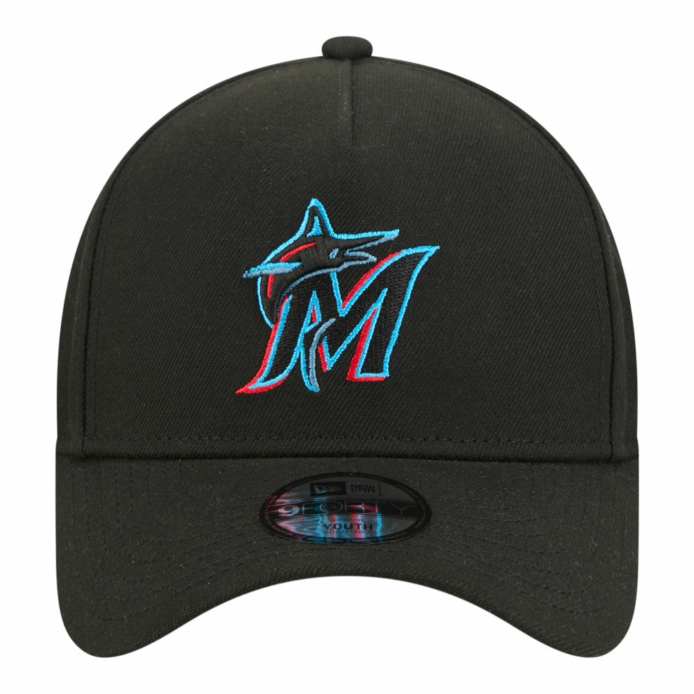 Miami Marlins New Era Youth 9FORTY A-Frame Adjustable Hat | MLB Near me