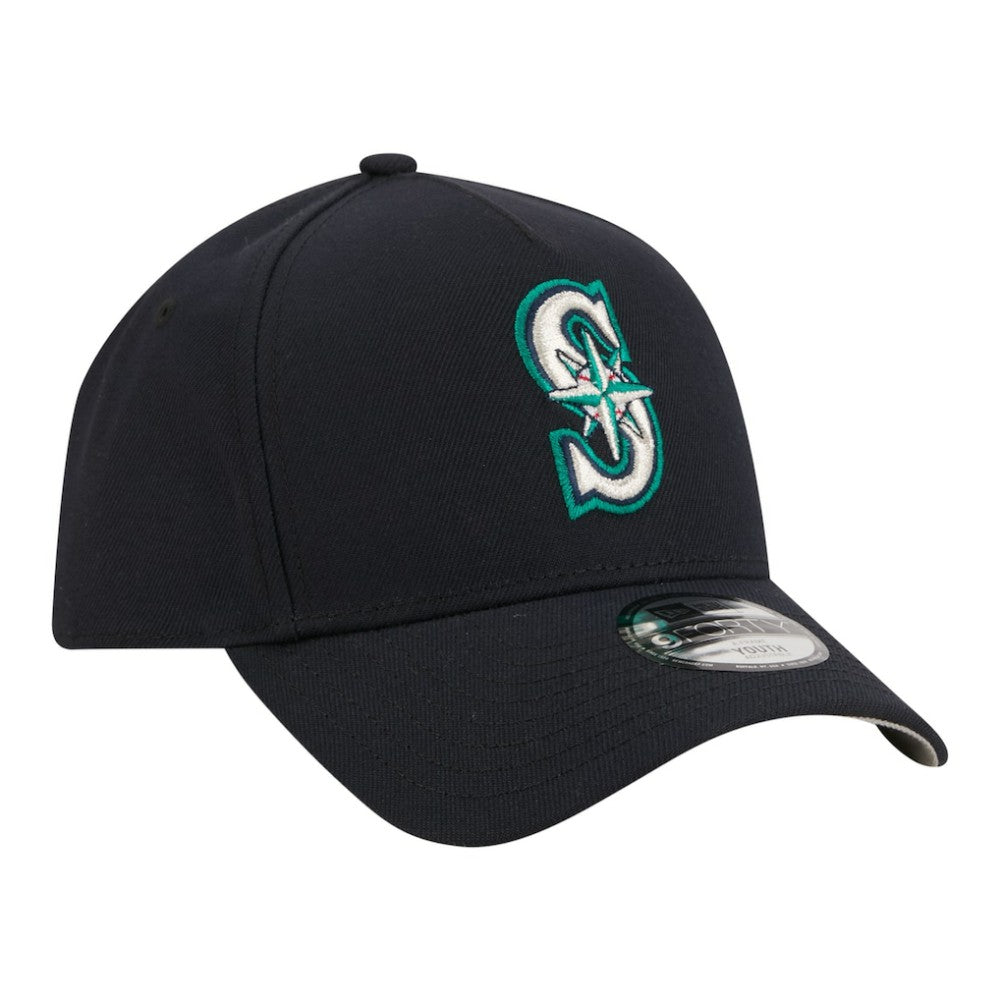 Seattle Mariners New Era Youth 9FORTY A-Frame Adjustable Hat | MLB Online