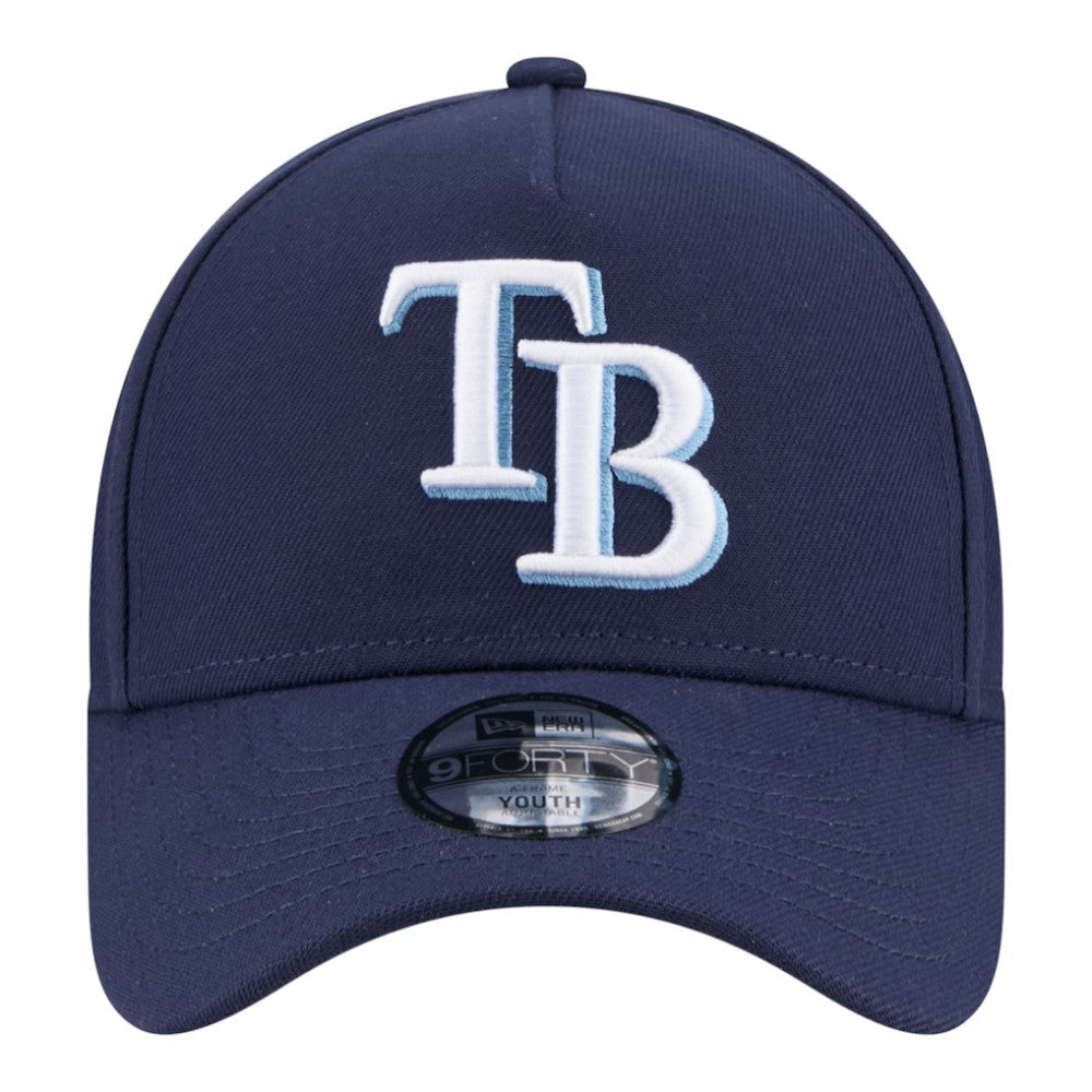 Tampa Bay Rays New Era Youth 9FORTY A-Frame Adjustable Hat | MLB On Sale