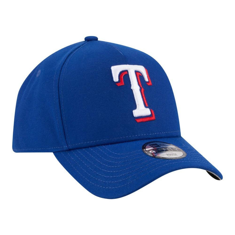 Texas Rangers New Era Youth 9FORTY A-Frame Adjustable Hat | MLB Online
